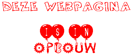 Webpagina is in opbouw